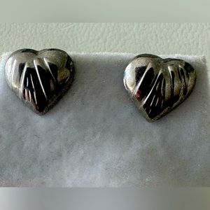 Silver Earring heart bijoux